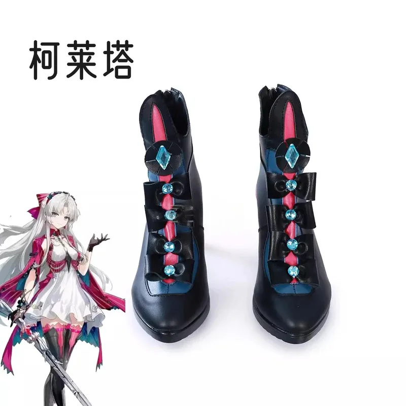 

CyGame Wuthering Waves Carlotta Montelli Cosplay Shoes Accessories Halloween Party Comic Con Short Boots Adult Women Girls Props