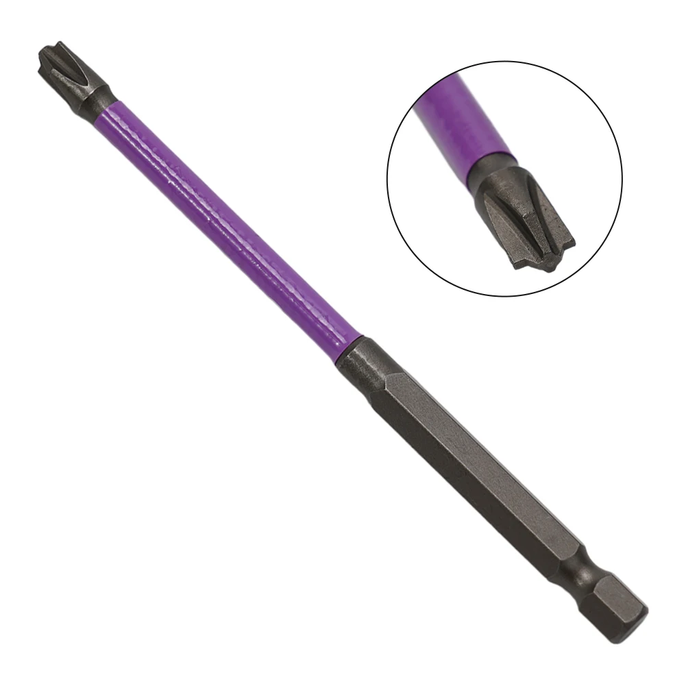 Color Coded Magnetic Special Cross Screwdriver Bit FPH2 65mm/110mm Rust Proof and Magnetic with Phosphating Black Treatment