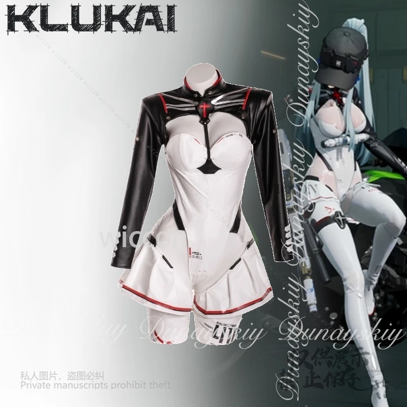 Moe GIRLS' FRONTLINE 2: EXILIUM Game Klukai Косплей SST-05 HK416 Звезда скорости с черным гоночным костюмом Косплей Костюм