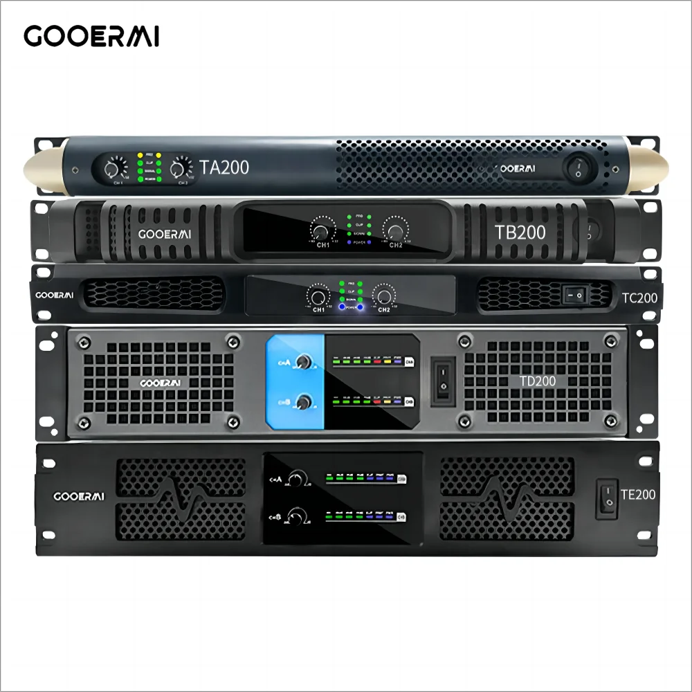 

Gooermi 2 Channel Professional Digital Audio Amplifiers with Class D Amplifier Board Use for DJ stage