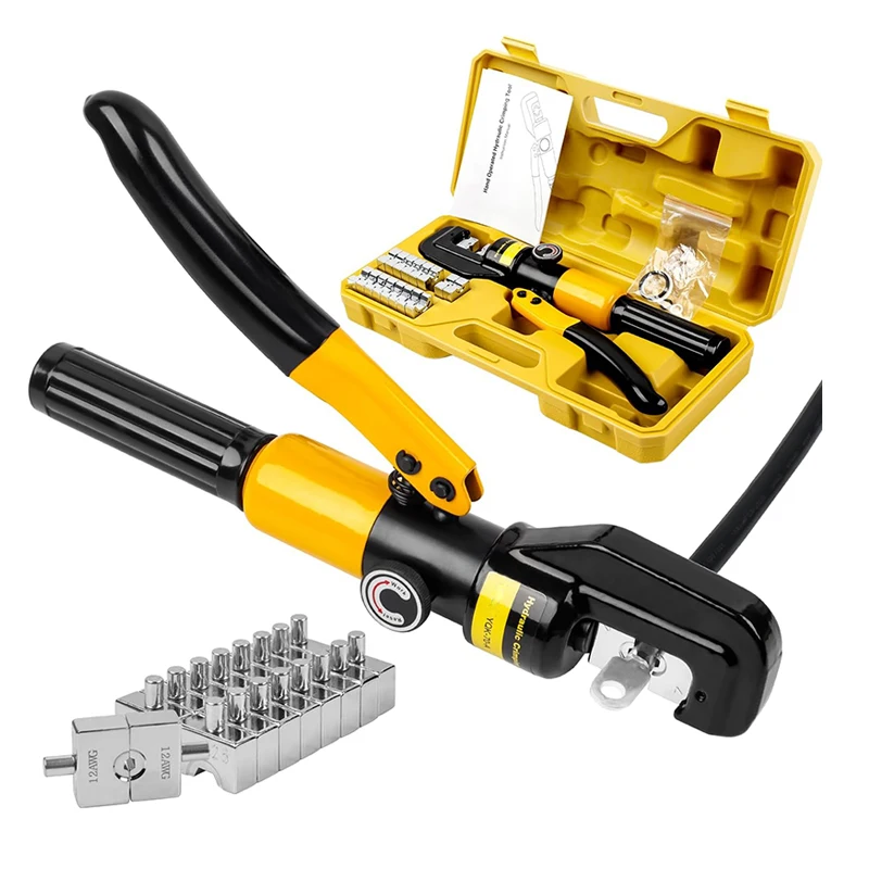 Hydraulic Clamp Home Hydraulic Crimping Tool DIY Cable Wiring Crimping Plier Cordless Hydraulic Press 4,6,10,16,25,35,50,70mm²