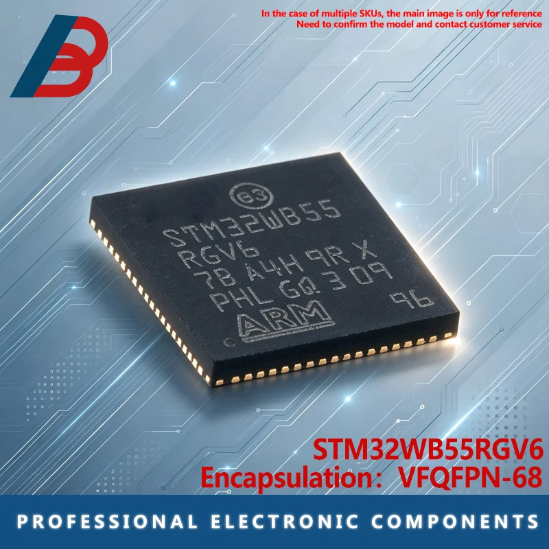 1PCS STM32WB55RGV6 STM32WB55 VFQFPN-6 ARM Microcontroller Chip