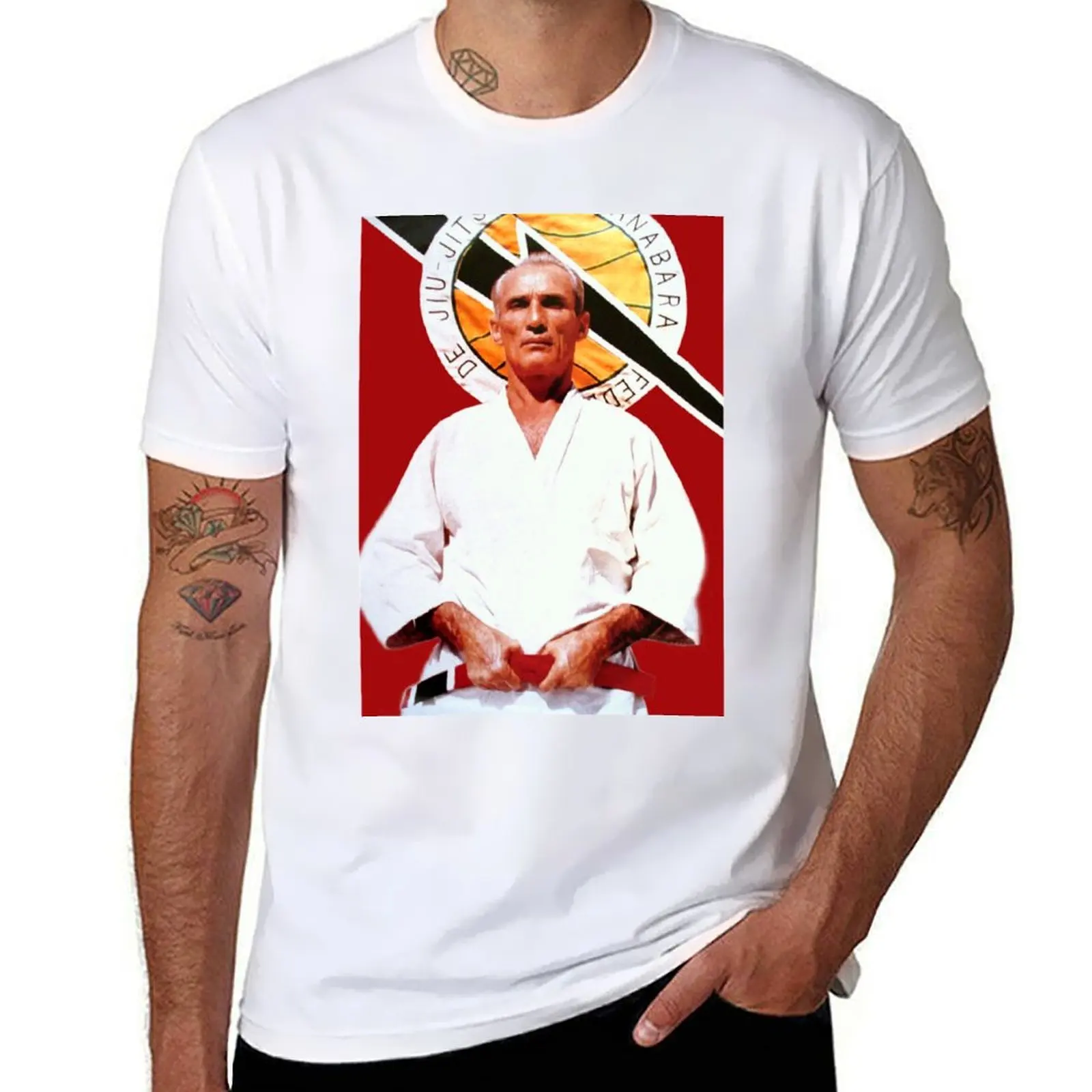 

Helio Gracie - Famed Brazilian Jiu-jitsu Grandmaster T-Shirt man t shirt cotton man t shirts cotton T-Shirt