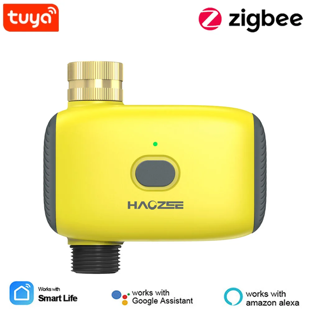 Tuya Smart Zigbee Timer per irrigazione Sprinkler Sistema di irrigazione a goccia Controller Ingresso in ottone Supporto Assistente domestico