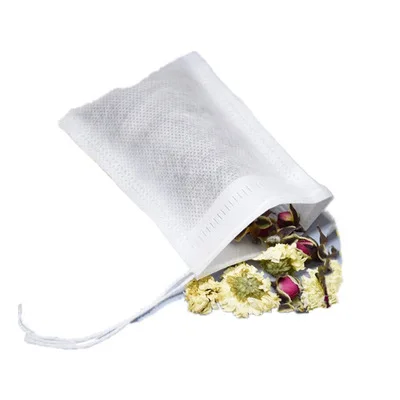 100Pcs Tea Bags For Tea Bag Infuser With String Heal Seal Sachet Filter Paper Teabags Empty Tea Bags Coffee Bags 5.5 x 7CM