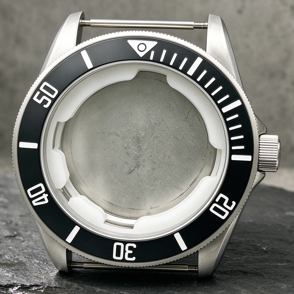 42.5Mm Men High-Quality Silvery Steel Case Fit Miyota 8215 1612 Movement Automatic Mechanical Watch Parts Fit 31.8Mm Dial
