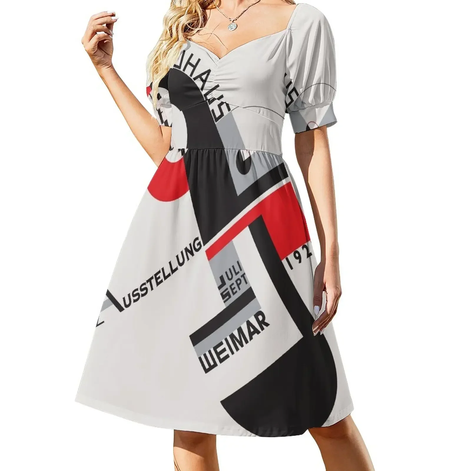 

Bauhaus#6 Short-Sleeved Dress women clothes elegant dresses plus sizes Dress