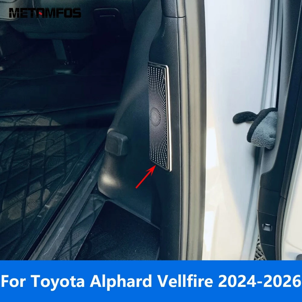 

Для Toyota Alphard Vellfire 2024 2025 2026, звуковой стереодинамик средней двери, звуковая крышка, отделка, внутренние автомобильные аксессуары