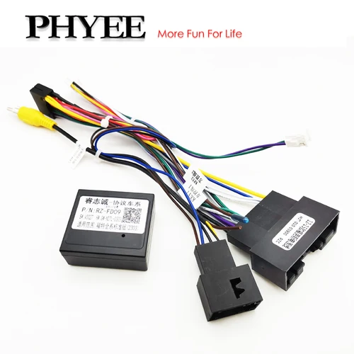 Adaptador de arnés Android para coche, decodificador CAN Bus, enchufe de 16 pines a Cable conector de unidad principal ACM de 24 pines para Ford Focus MK3 Fiesta Mondeo