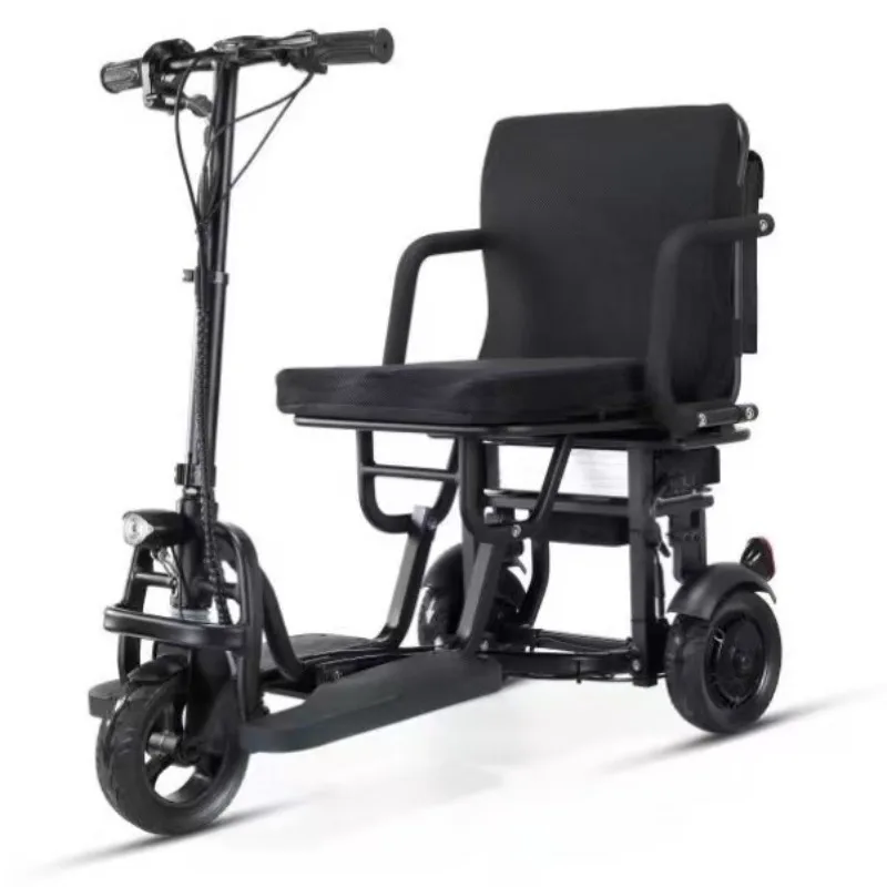 

Shock absorption foldable electric tricycle scooter scooter elderly scooter