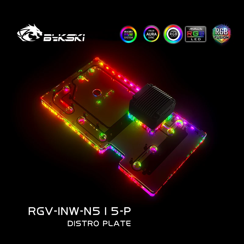 

Bykski RGV-INW-N515-P Acrylic Distro Plate Use for IN WIN N515 Computer Case Water Cooling Replace Reservoirs Combo DDC Pump