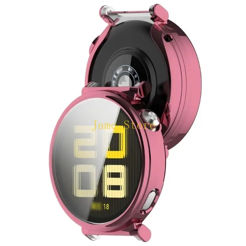 LX0B Full Coverage Bumper Shell for Watch GT5 41MM Protector Cover Housing