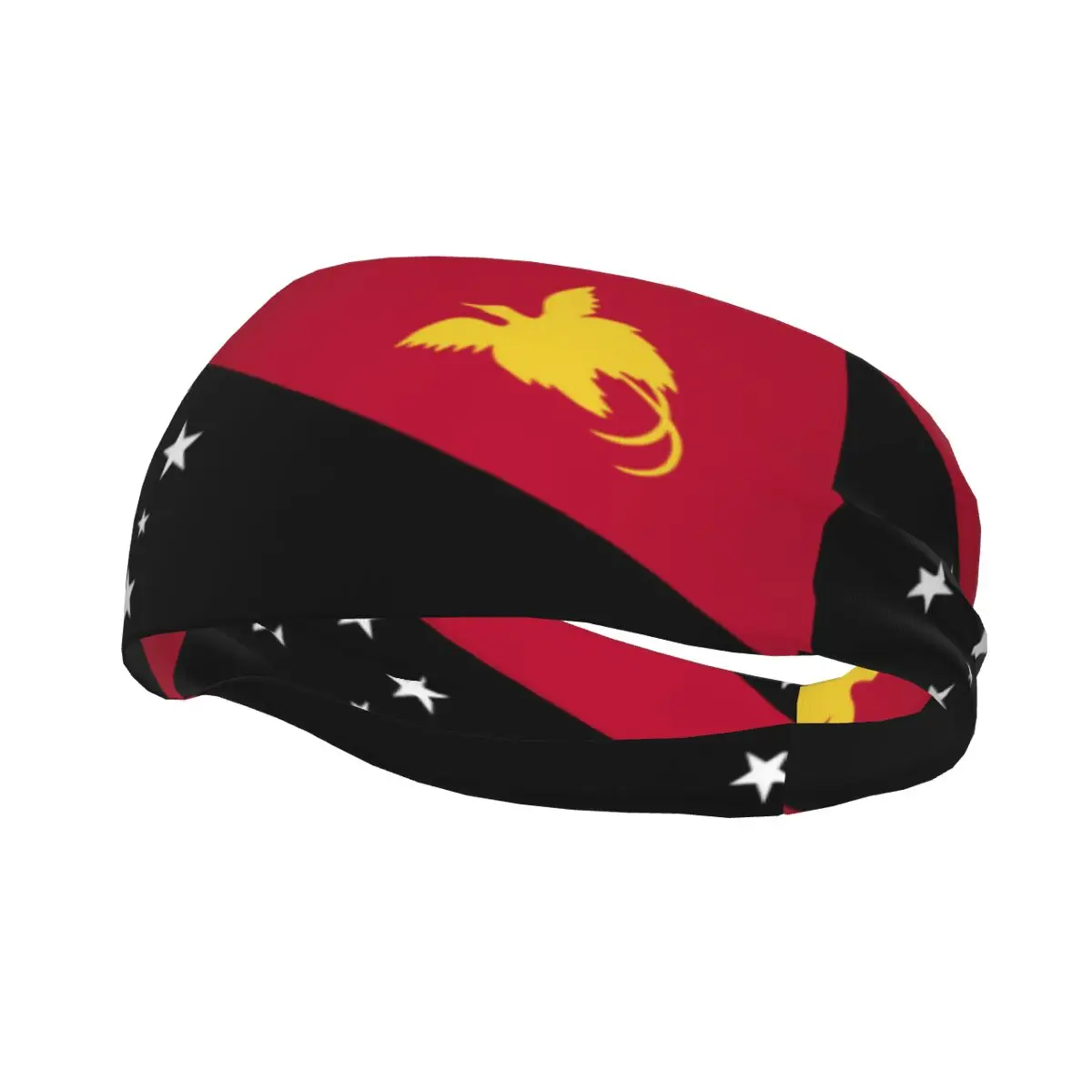 Stirnband Papua New Guinea Flag Headwrap Haarband für Tennis Gym Fitness Kopf bedeckung Haarschmuck