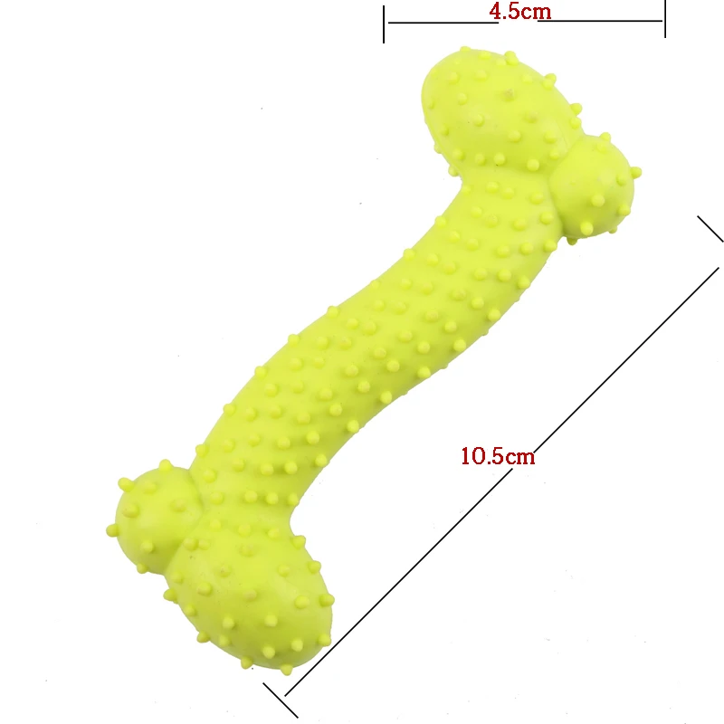 1PC Resistant To Bite Bone Pet Dog Puppy Molar Thorn Chew Toy for Teeth Training Safe with Thrust Pet Bone Toy