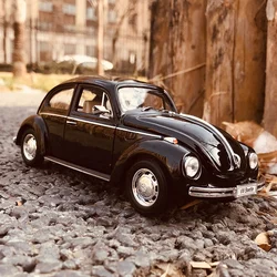 WELLY 1:24 Volkswagen VW Beetle Alloy Car Diecasts & Toy Vehicles Car Model Miniature Scale Model Car Toy For Children