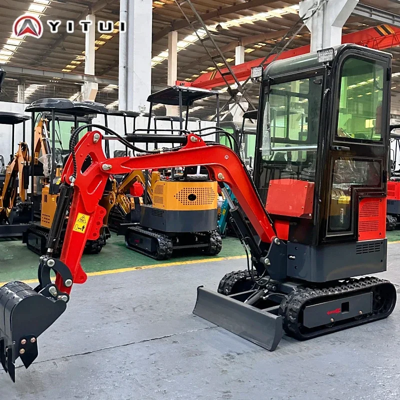 

1,5-тонный мини-экскаватор, многосценарный гусеничный сельскохозяйственный индивидуальный мини-экскаватор высшего качества, Европа CE EPA Euro 5