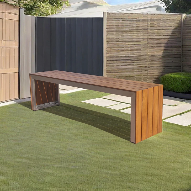 

Weather Resistant Wholesale Garden Bench Stainless Steel Teak Outdoor Bench