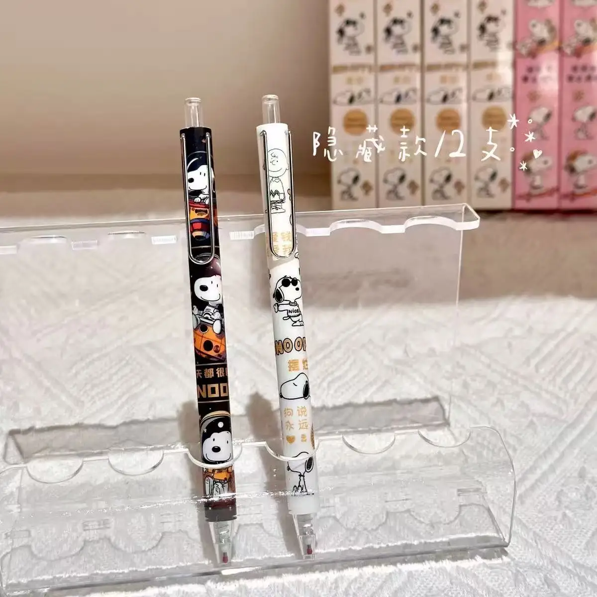 0.5 黒色中性ペンセット - ランダム 1/2/4/6本 学校文具 学生用 子供の書き込みと描画用ギフト