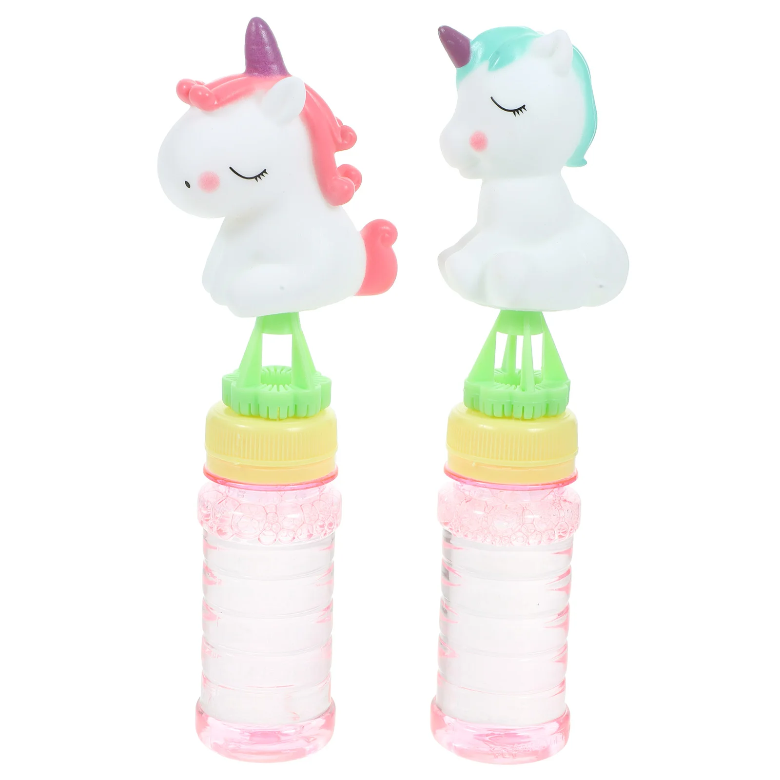 2 Pcs Mini Bubble Stick Kids Wand Toys Handheld Party Favors Bubbles Pvc Toddlers Wands for Bags Colorful Child