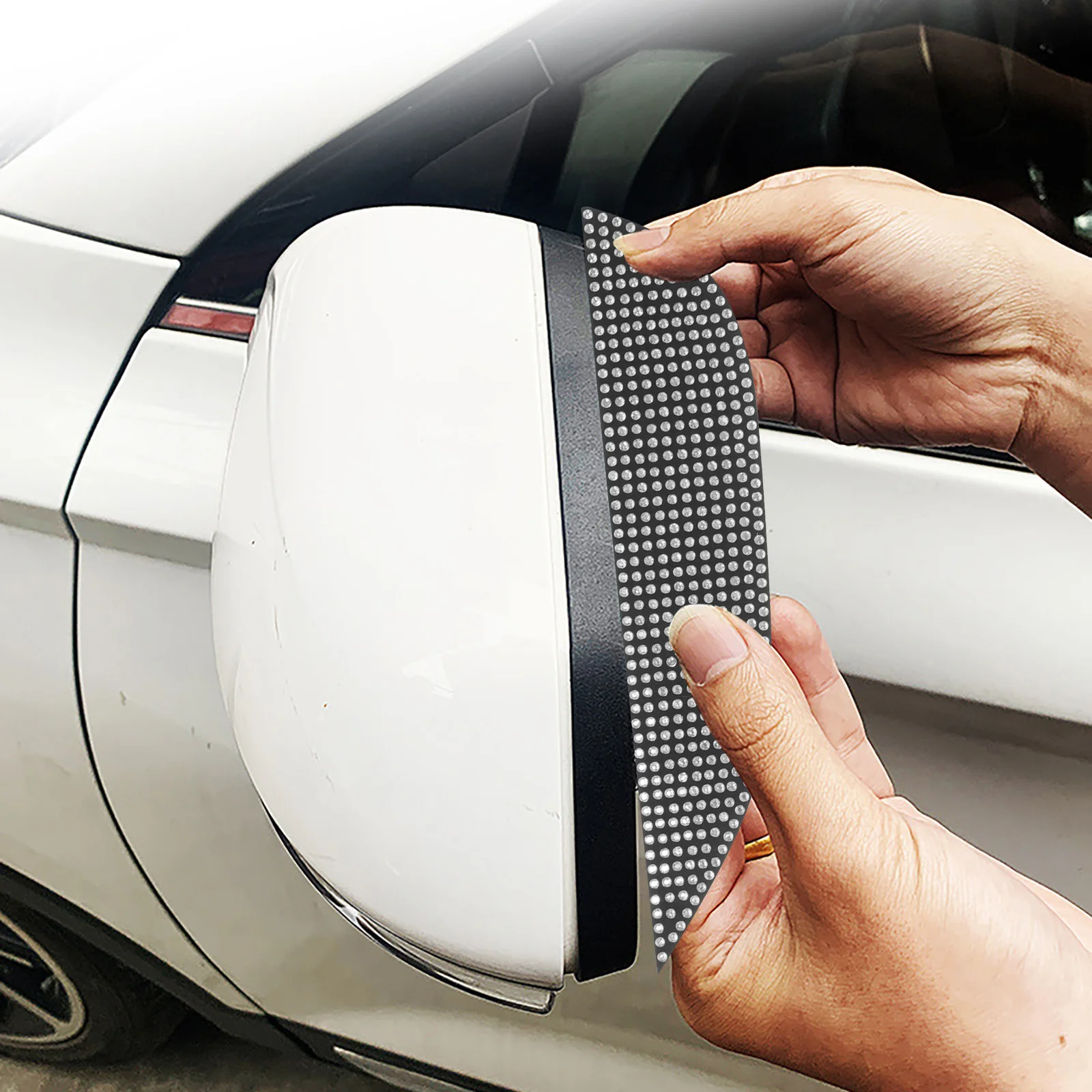 

1Pair Auto Exterior Accessories Side Mirror Rain Guards Clear Visibility in Rainy Snowy Conditions Easy Installation