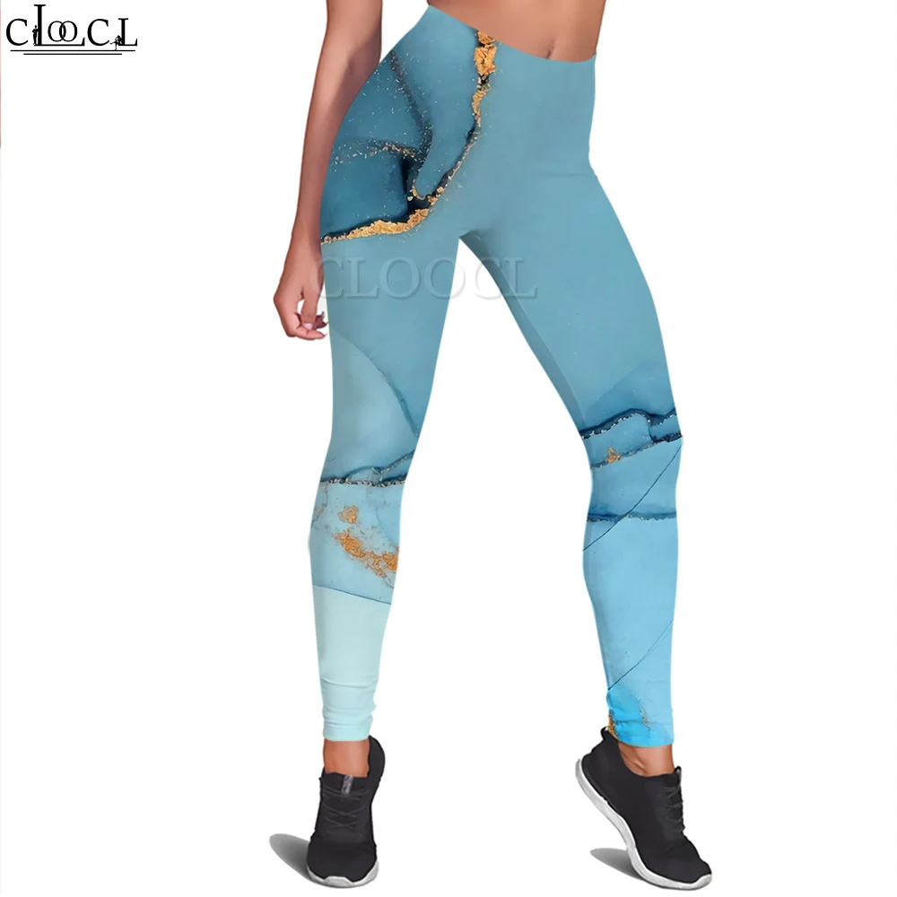 CLOOCL – Legging Vintage pour femme, pantalon imprimé 3D, pour extérieur, entraînement, Fitness, Jogging, Yoga, décontracté