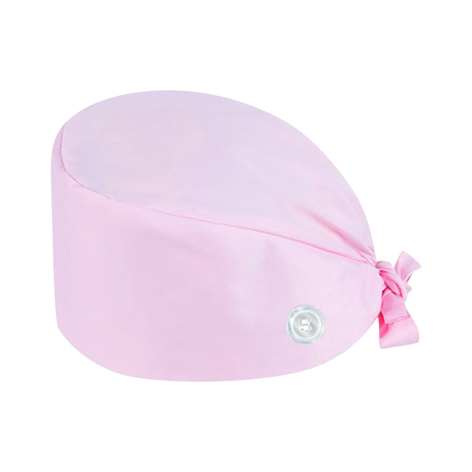 Fashion Solid Work Hat Casual Unisex Scrub Cap With Button