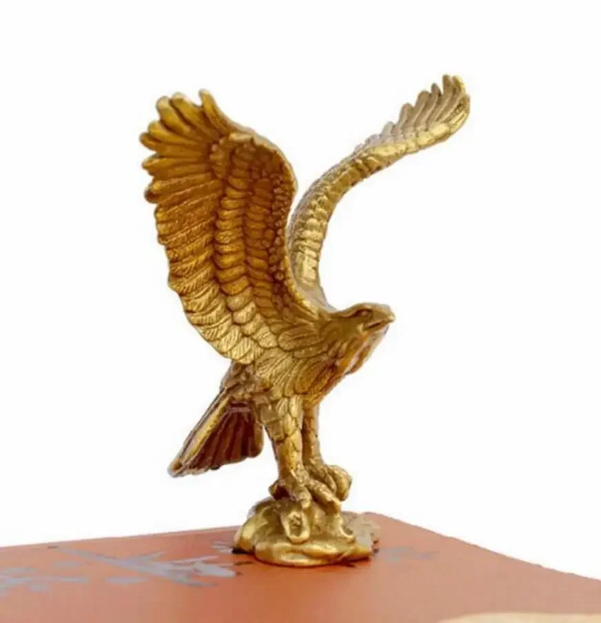 Copper Statue  China Bronze Brass Statue EAGLE/Hawk Figure figurine 4.