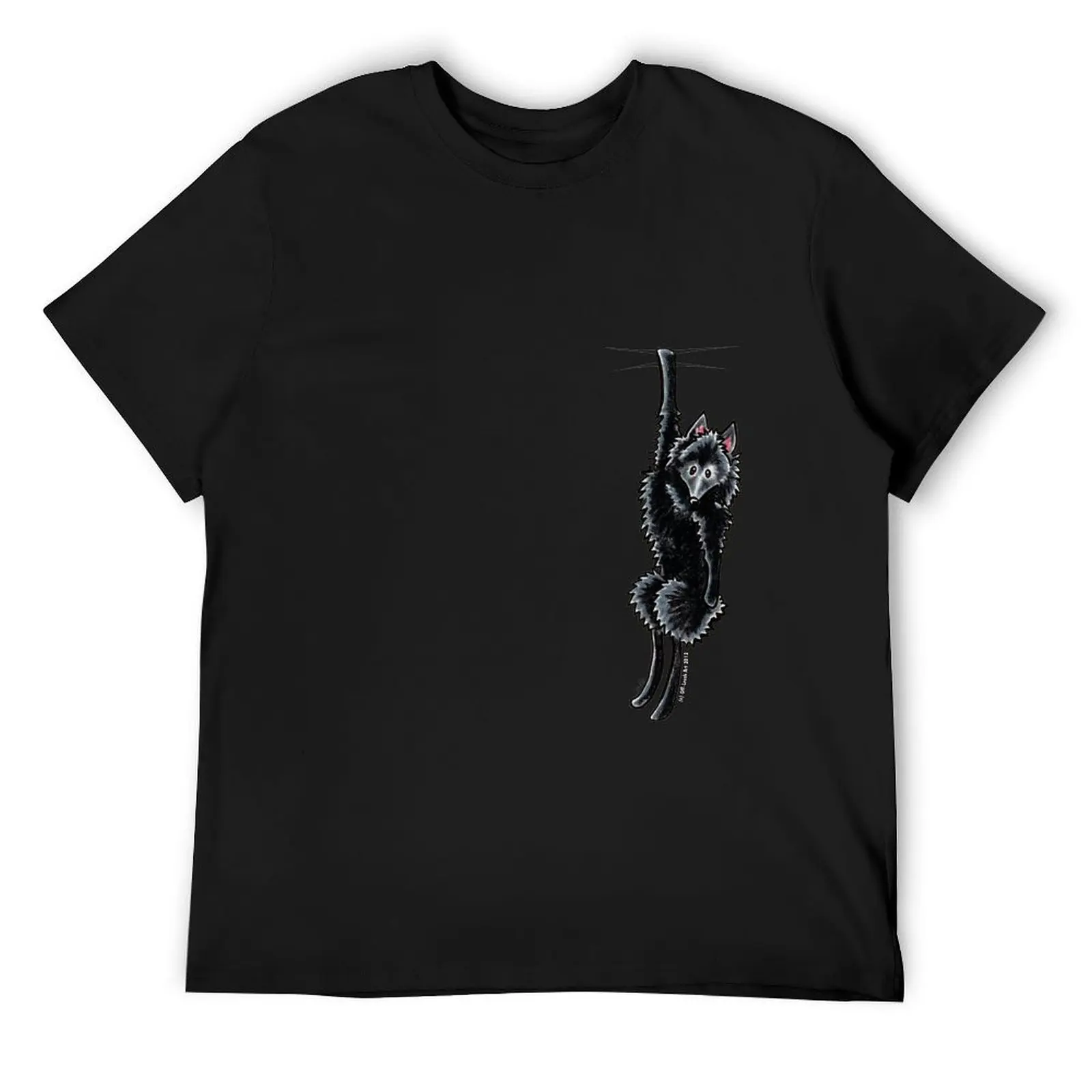 

Clingy Schipperke T-Shirt man t shirt Personalized t-shirt boys animal print cotton t shirt men