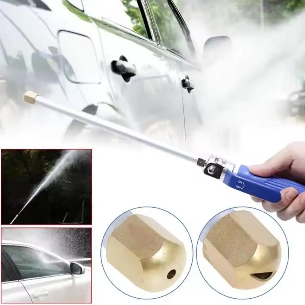 

High Pressure Power Washer Wand, Watering Sprayer Cleaning Tool, Hydro Jet Water Hose Nozzle For Gutter Car Cleaning Nozzle I9J1