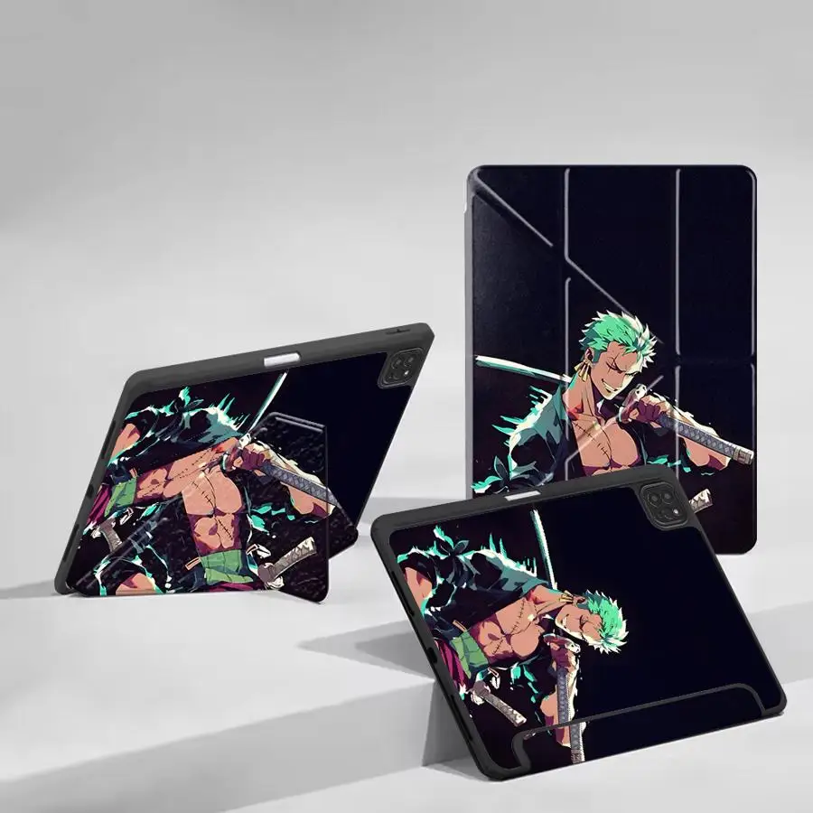 

Чехол для планшета iPad Air M2 1 2 M4 Air 2025 4 5 M3 Pro 10th 7th 11th 9th 8th Mini 7 6 с держателем, мультяшный дизайн, One Piece