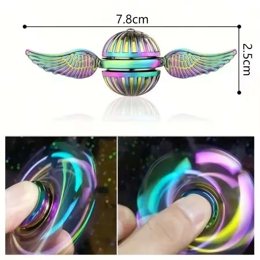 Edc magia fidget spinner, adulto resistente ao estresse fidget spinner irritabilidade brinquedo de alívio de estresse, brinquedo de mesa de bola de metal rotativa