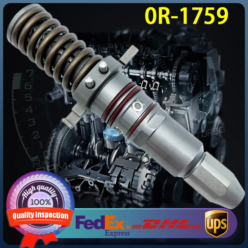 

6I-4357 0R-1759 High Quality Diesel Fuel Injector 6I4357 0R1759 for Caterpillar CAT Engine 3508 3516 3512 Tractor 11SU 11U D11N