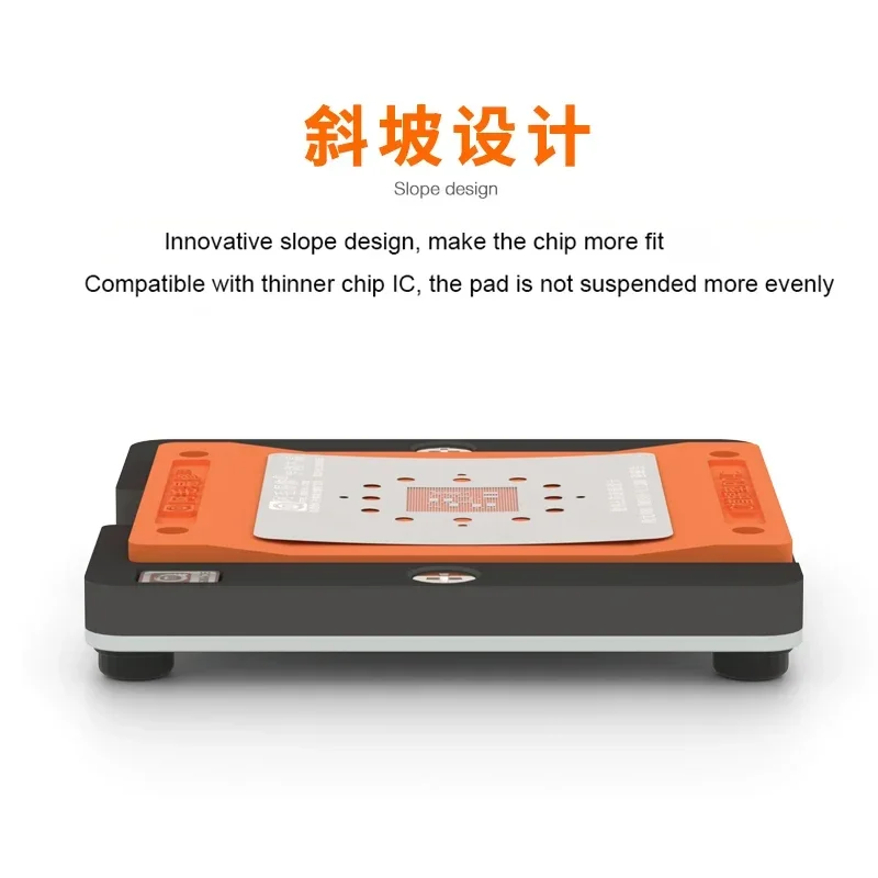 AMAOE bantalan timah tanam PD-C Universal magnetik, alat alas silikon adsorpsi ulang IC CPU ponsel Platform BGA magnetik Universal