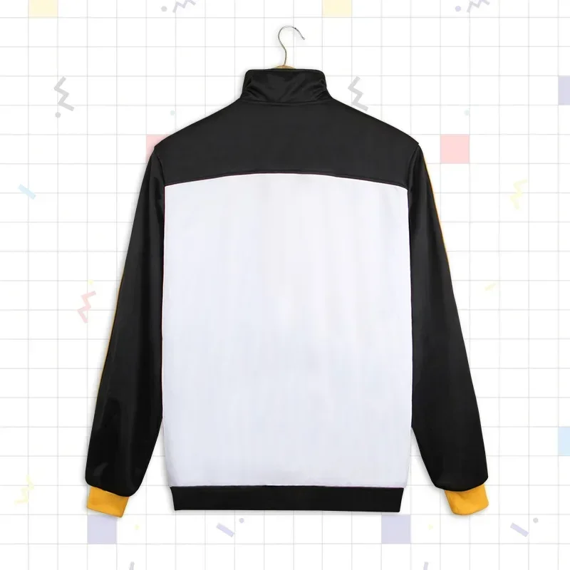 Costume de cosplay Subaru Natsuki, vêtements de sport, Re:Zero kara Hajimeru Isekai Seikatsu, veste, pantalon, ensemble noir et blanc, uniforme de survêtement