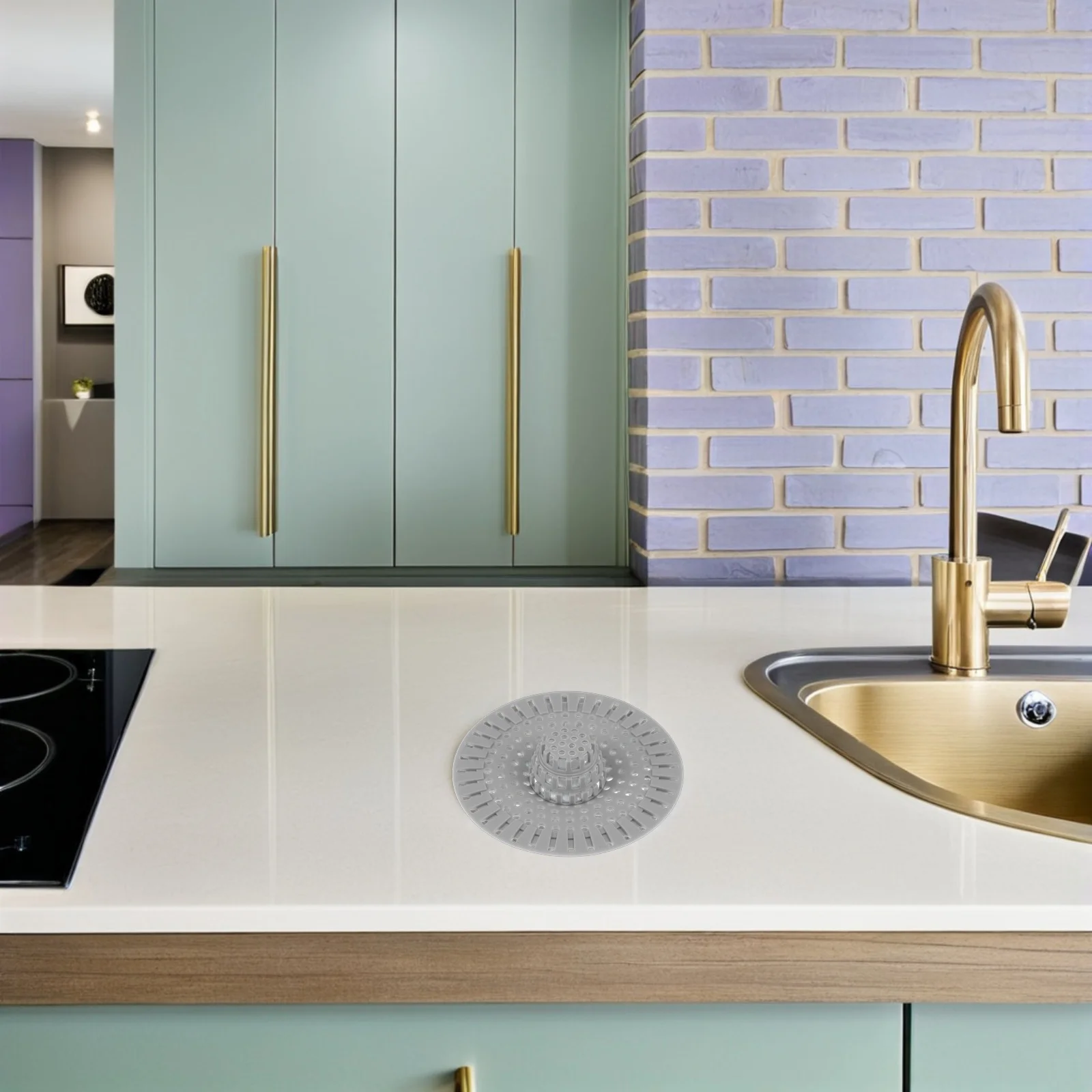 

3 шт., силиконовый сливной уловитель волос, сито для раковины для ванной комнаты, защита от засорения, ловушка для волос, пробка для слива ванны