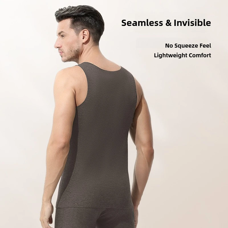 سترة حرارية 320 جرام من الأكريليك القطيفة مع مزيج الصوف الحريري قميص داخلي ساخن للطقس البارد سترة دافئة بدون خياطة للرجال والنساء