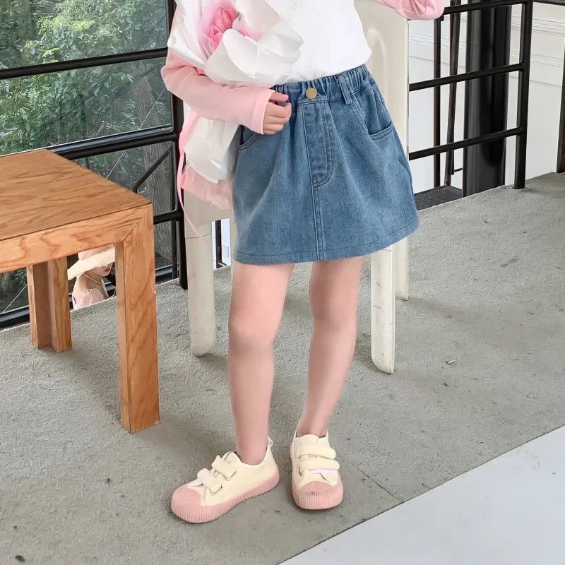 

Baby Girl Skirt Clothes Children 2024 New Spring and Summer Dress Simple Casual Style All-match Fashion Kids Clothes Skirt