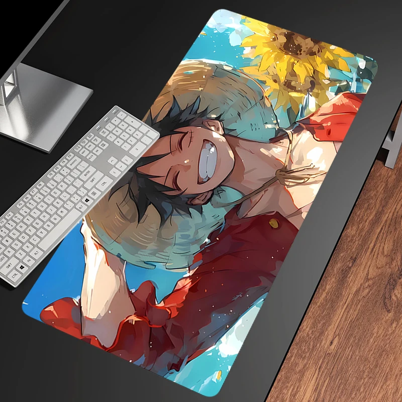 Mouse Pad Non-Slip Rubber mousepads Game player notebook computer Pad table mat PC carpet O-ONE PIECES L-Luffy Mousepad XL XXXL