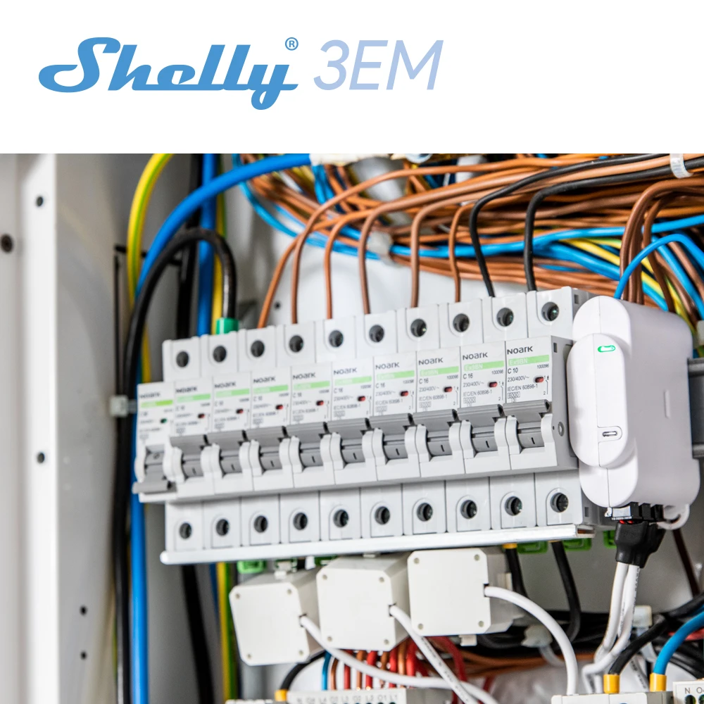 Go 3EM Medidor de energia operado por WiFi, monitor de controle trifásico, monitor de controle elétrico, circuito elétrico, eletrodomésticos de escritório