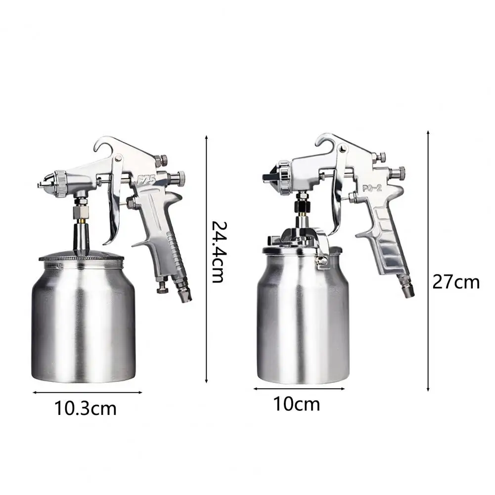 Imagem -06 - Pulverizador Uniforme Atomização Bomba de ar Pulverizador Ajustando Botão Poroso Atomização 1.5 2.5 Calibre Pneumático Pulverizador Oficina