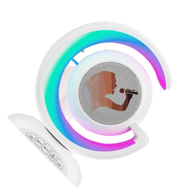 Loa không dây tương thích có micrô khử tiếng ồn, âm thanh HiFi và ánh sáng theo tâm trạng cho các bữa tiệc