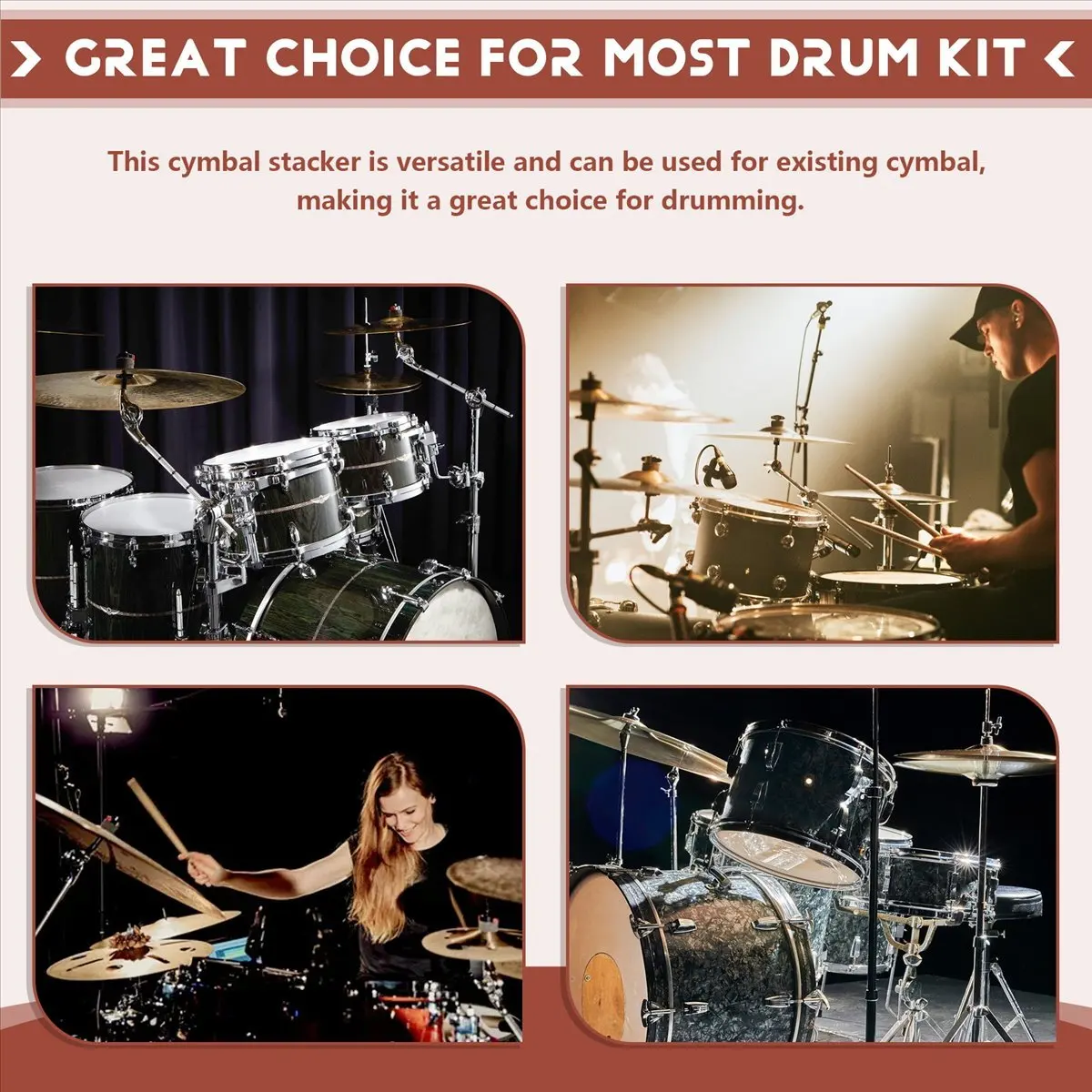 

Крепление-держатель для водной тарелки/колокольчика на стойку для барабанов, аксессуар для перкуссии без крепления для тарелки