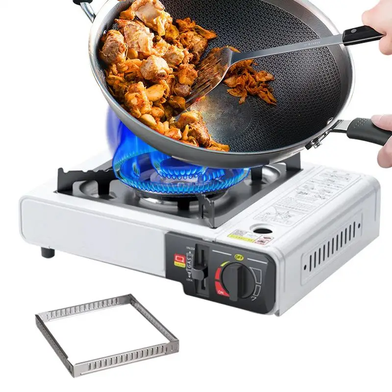 

Portable Cassette Stove Cooking Burner For Outside Powerful Burner Heavy Duty Cooker Multi-Stage Flame Control Automatic