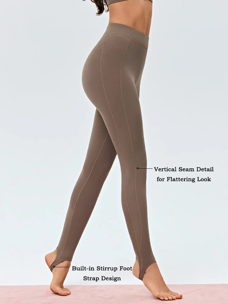 Stirrup Dance Tights for Women High Waisted Tummy Control Stirrup Leggings Butt Lifting Pilates Workout Yoga Pants Ballet Tight