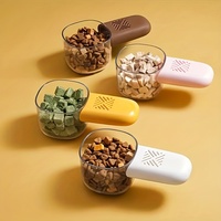 Pet Food Cup for Dog Cat Feeding Bowl Kitchen Scale Spoon Measuring Scoop Cup Portable with Scale Feeding Transparent Supplies