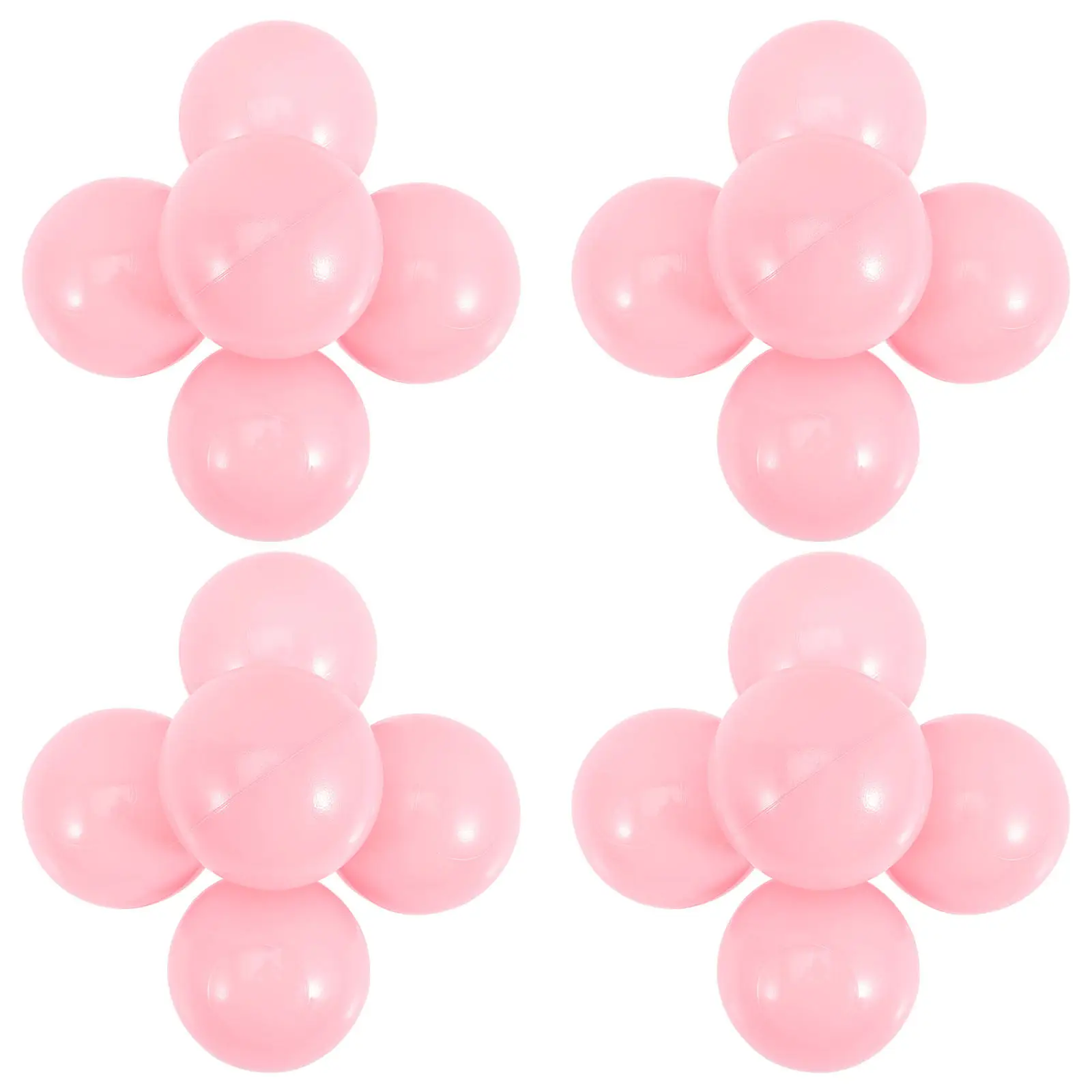 100Pcs Thickened Ocean Balls Colorful Round Balls for Ball Pits Trampoline Room Party Play Educational Swimming Pool