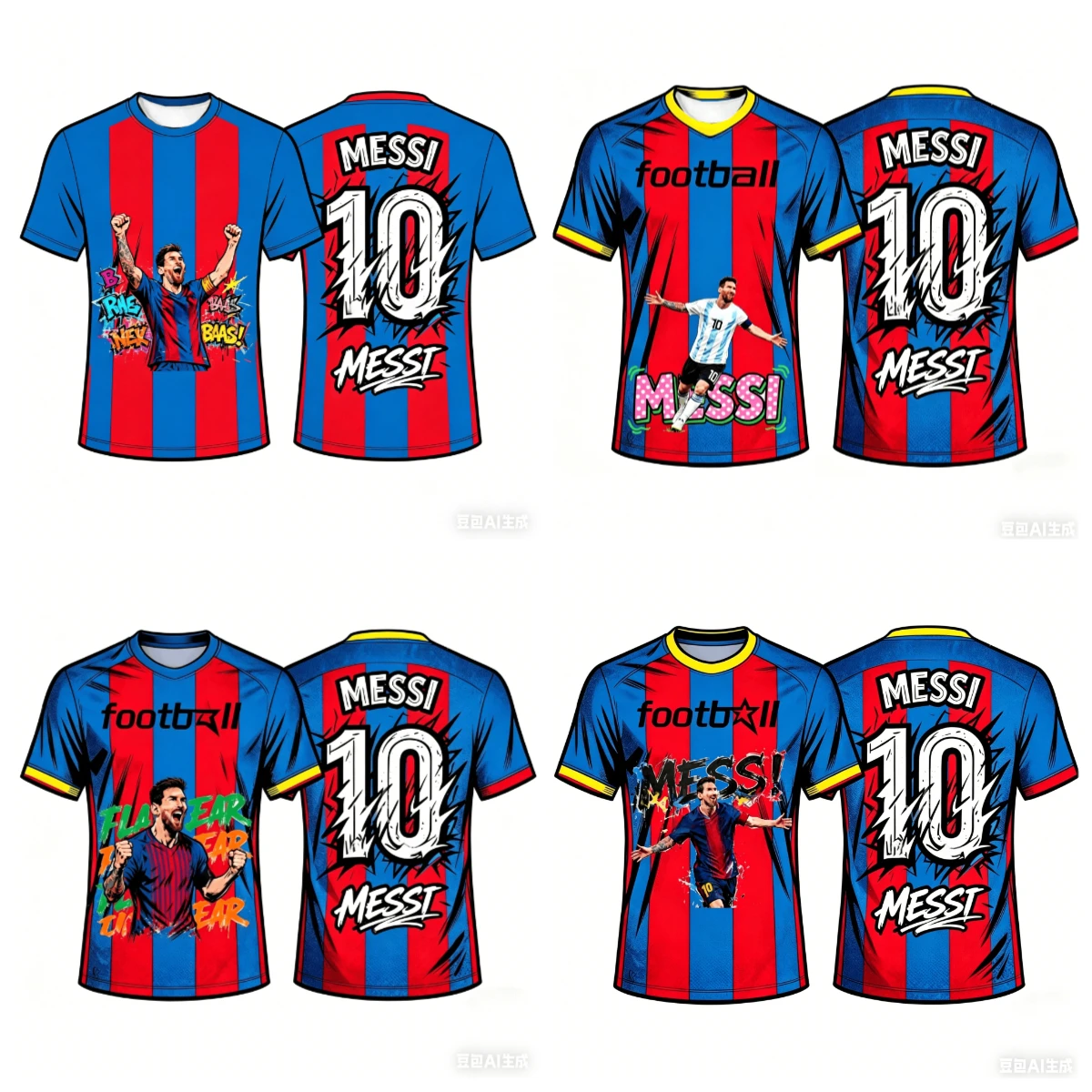 Schnelltrocknendes, atmungsaktives Messi Sport-T-Shirt mit 3D-Druck für Erwachsene und Kinder, Nummer 10, perfekt zum Laufen und Fußballschauen