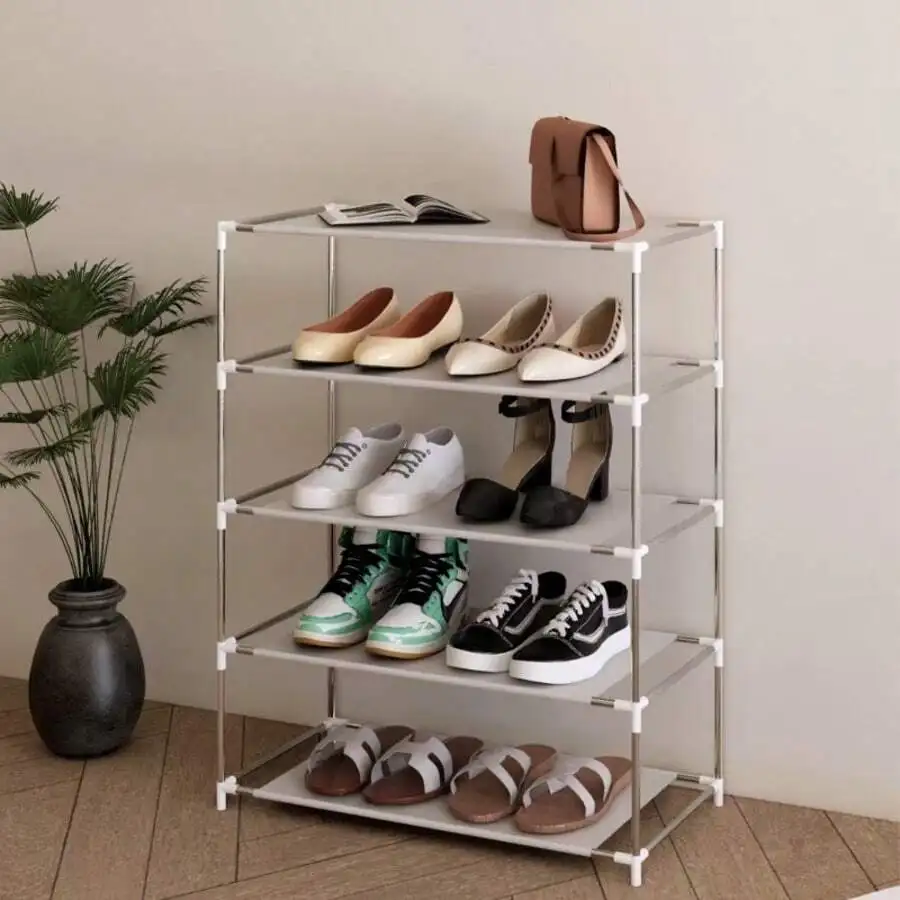 Easy To Assemble Metal Shoe Rack - Multi-Layer Large Capacity Shoe Storage - Multifunctional Independent Shoe Rack Suitable For