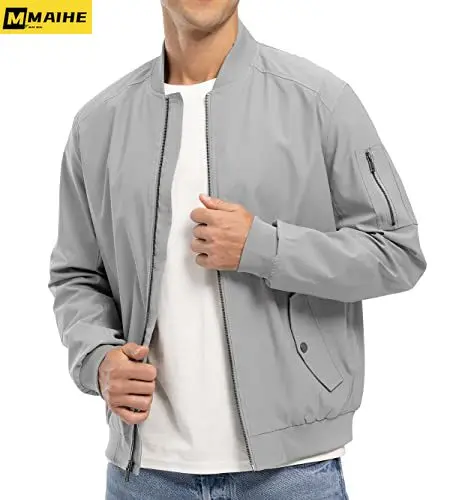 Veste Cargo MA1 pour Homme, Légère et Décontractée, de dehors, de Course, Harajuku, Hip Hop, Streetwear, Grande Taille, Nouvelle Collection Printemps/Automne 2023