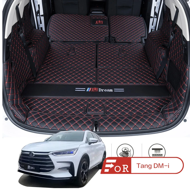 

For 2022 Model BYD Tang DM-i Full Surround Trunk Mat For 2021 Seven DM Second Generation EV Six-seater Tail Box Mat Modification